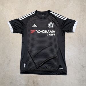 Adidas Chelsea FC 15/16 Black Soccer 3rd Jersey Men's M Football
